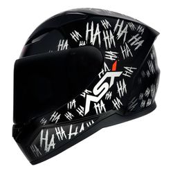 Capacete Asx City Fun - Preto/Branco - Moto One