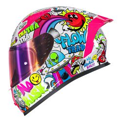 Capacete Norisk Flow Trap - Branco - Moto One