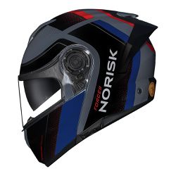Capacete Norisk Force 2 Articulado Kore - Preto Az... - Moto One