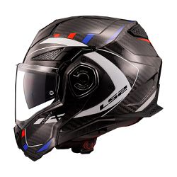 Capacete LS2 FF901 Advant X Carbon - Branco Azul V... - Moto One