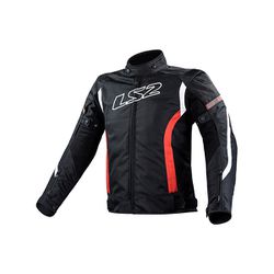 Jaqueta Ls2 Gate - Preto Vermelho/Branco - Moto One