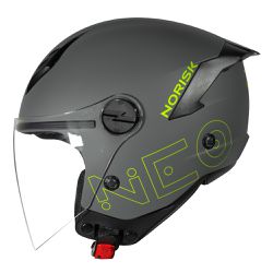 Capacete Norisk Neo (Aberto) - Monocolor Cinza Fos... - Moto One