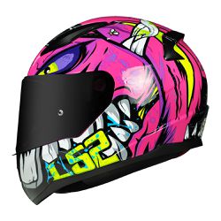 Capacete LS2 FF353 Rapid Badass - Roxo - Moto One