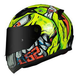 Capacete LS2 FF353 Rapid Badass - Amarelo - Moto One