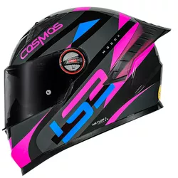 Capacete Ls2 Ff358 Pro Modok - Preto/Rosa - Moto One