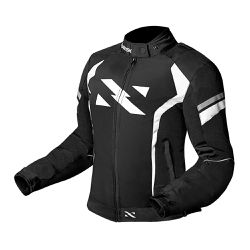 Jaqueta Feminina Norisk Lady Tornado - Preto/branc - Moto One
