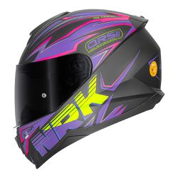 Capacete Norisk FF802 Razor Ghost - Preto Fosco/Ro... - Moto One