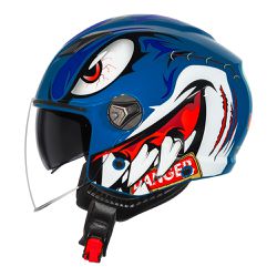 Capacete Norisk Orion SV Danger - Navy Azul - Moto One