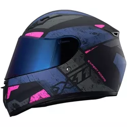 Capacete X11 Trust Pro Ballads - Azul/Rosa - Moto One