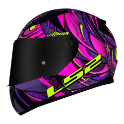 Capacete LS2 FF353 Rapid Athena - Roxo (Coruja) - Moto One