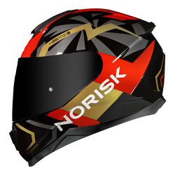 Capacete Norisk FF802 Razor Godspeed - Vermelho Do... - Moto One