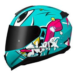 Capacete Norisk FF802 Razor Mad - Azul - Moto One