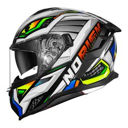 Capacete Norisk Strada II Reptel - Vermelho/Azul - Moto One