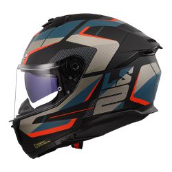 Capacete LS2 FF808 Stream 2 Road - Preto Fosco Azu... - Moto One