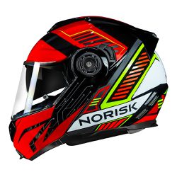 Capacete Norisk Ff345 Route Articulado Charge - Pr... - Moto One