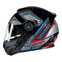 Capacete Norisk Ff345 Route Articulado Charge - Pr... - Moto One