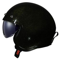 Capacete LS2 OF599 Spitfire Disco - Preto Dourado - Moto One