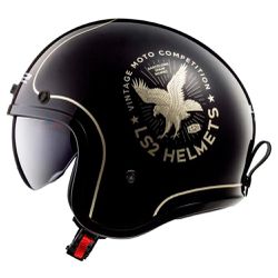 Capacete LS2 OF599 Spitfire Flier - Preto Dourado - Moto One