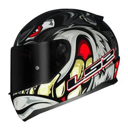 Capacete LS2 FF353 Rapid Spox - Cinza Vermelho - Moto One