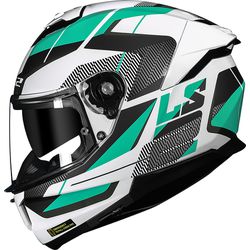 Capacete LS2 FF808 Stream 2 Road - Branco Verde - Moto One