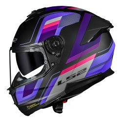 Capacete LS2 FF808 Stream 2 Vintage - Preto Fosco ... - Moto One