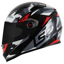 Capacete LS2 FF358 Tank - Preto Vermelho - Moto One