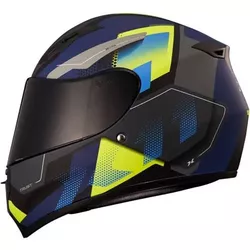 Capacete X11 Trust Pro Transit - Azul/Amarelo - Moto One