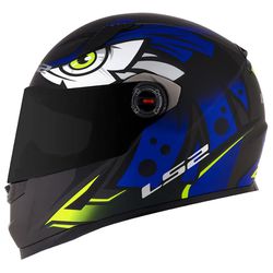 Capacete LS2 FF358 Tribal - Azul Amarelo Fosco - Moto One