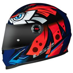 Capacete LS2 FF358 Tribal - Azul Laranja - Moto One