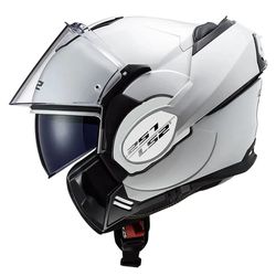 Capacete LS2 FF399 Valiant Monocolor - Branco - Moto One