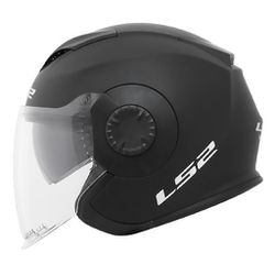 Capacete LS2 OF570 Verso Monocolor - Preto Fosco - Moto One