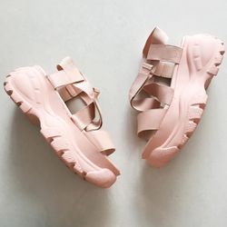 Sandália Papete Flatform Rosada - 1139R - AMARI SHOES