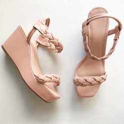 Sandália Anabela Bruna Rosada - 1912R - AMARI SHOES