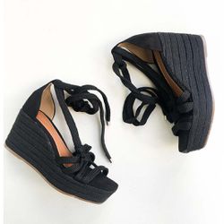 Sandália Anabela Colors Preta - 1749P - AMARI SHOES