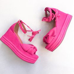 Sandália Anabela Nina Pink - 8835PK - AMARI SHOES