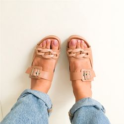 Sandália Papete Julia Rosado - 272011R - AMARI SHOES