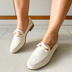 Mocassim Loafer Off White - 48130OOW - AMARI SHOES