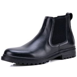 Bota Casual Masculina Mr. Gutt Chelsea Toda Preta ... - Mr. Gutt