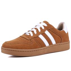 Tênis Essence Feminino em Couro Mr Gutt com Listra... - Mr. Gutt