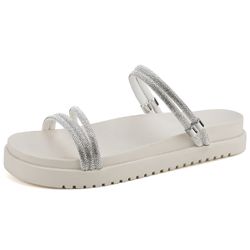 Sandalia Papete Mr. Gutt Strass Off white - 001-pa... - Mr. Gutt