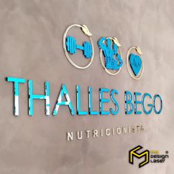 Letreiro Acrílico sobre Acrílico Cristal 150cm - 2... - MS Design Laser