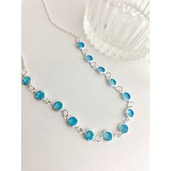 CHOKER TIFFANY AZUL - MUNDO FEMININO 122