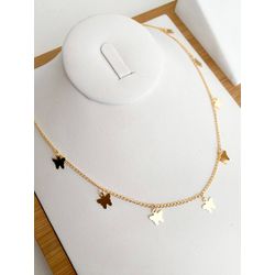 CHOKER BORBOLETAS - MUNDO FEMININO 122