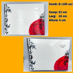 COMBINADO ORIENTAL ( G ) TAMANHO 23X18X4CM C100 (U... - MURAKAMI DISTRIBUIDORA