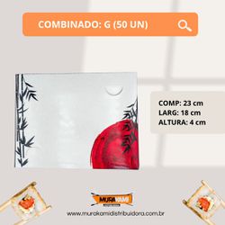 COMBINADO ORIENTAL ( G ) TAMANHO 23X18X4CM C 50 (U... - MURAKAMI DISTRIBUIDORA