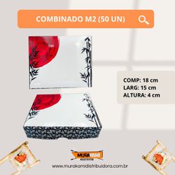 COMBINADO ORIENTAL ( M2 ) TAMANHO 18X15X4CM C 50 (... - MURAKAMI DISTRIBUIDORA
