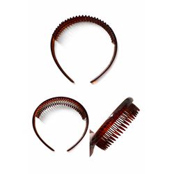 Tiara Lisa Tartaruga Acetato 3,0 cm LG Marrom - 30... - MUSAKALL