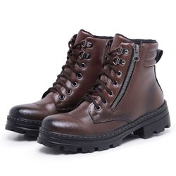 Bota Coturno Tratorado Zíper Vertical Feminino Cap... - Myrol Outlet