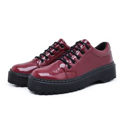 Sapato Oxford Feminino Mocassim Sola Tratorada Ver... - Myrol Outlet