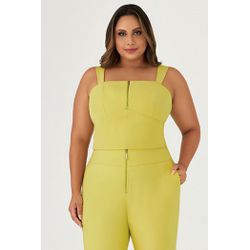 Vestido MySize Longo Detalhe Alças Plus Size Feminino - Shapes